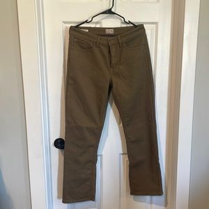 Fleece lined brown jeans